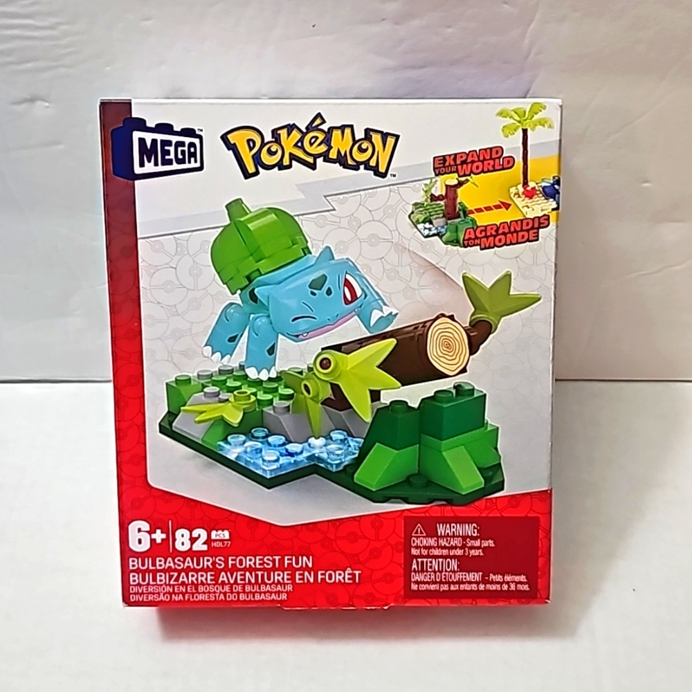 Mega Pokemon Expand Your World Bulbasaur's Forest Fun 82Pcs.